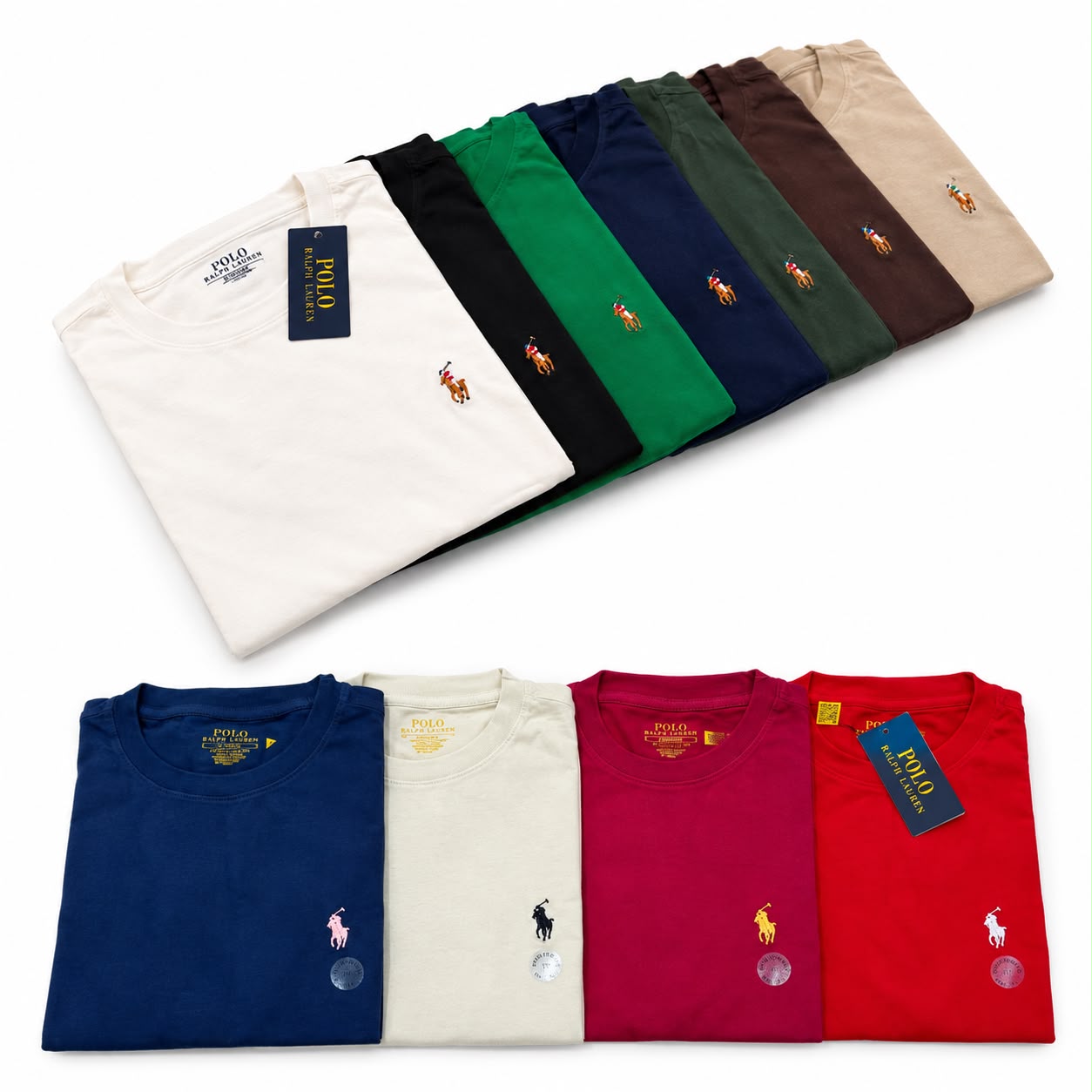 Seleção de camisetas Ralph Lauren em várias cores